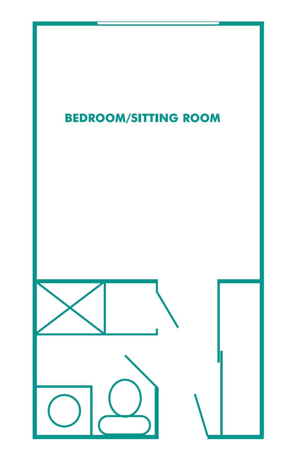 Assisted Living Memory Care Suites, 325 square feet Floor Plan